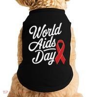 In December World Aids Day Red Ribbon Hivaids Awareness Doggie Tank thumb 0