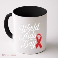 In December World Aids Day Red Ribbon Hivaids Awareness Coffee Mug thumb 0