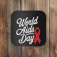 In December World Aids Day Red Ribbon Hivaids Awareness Coaster thumb 0