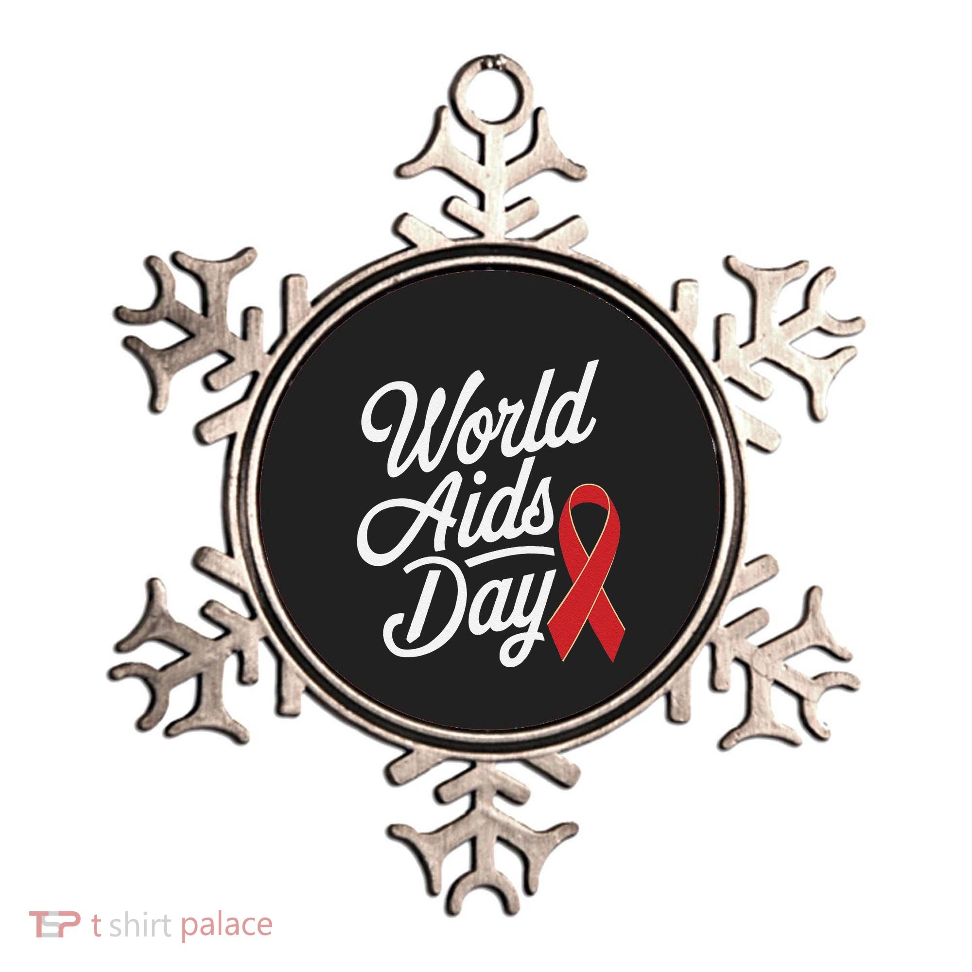 In December World Aids Day Red Ribbon Hivaids Awareness Ornament