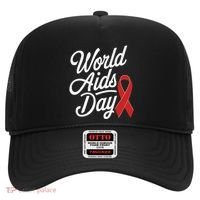 In December World Aids Day Red Ribbon Hivaids Awareness Hat thumb 0