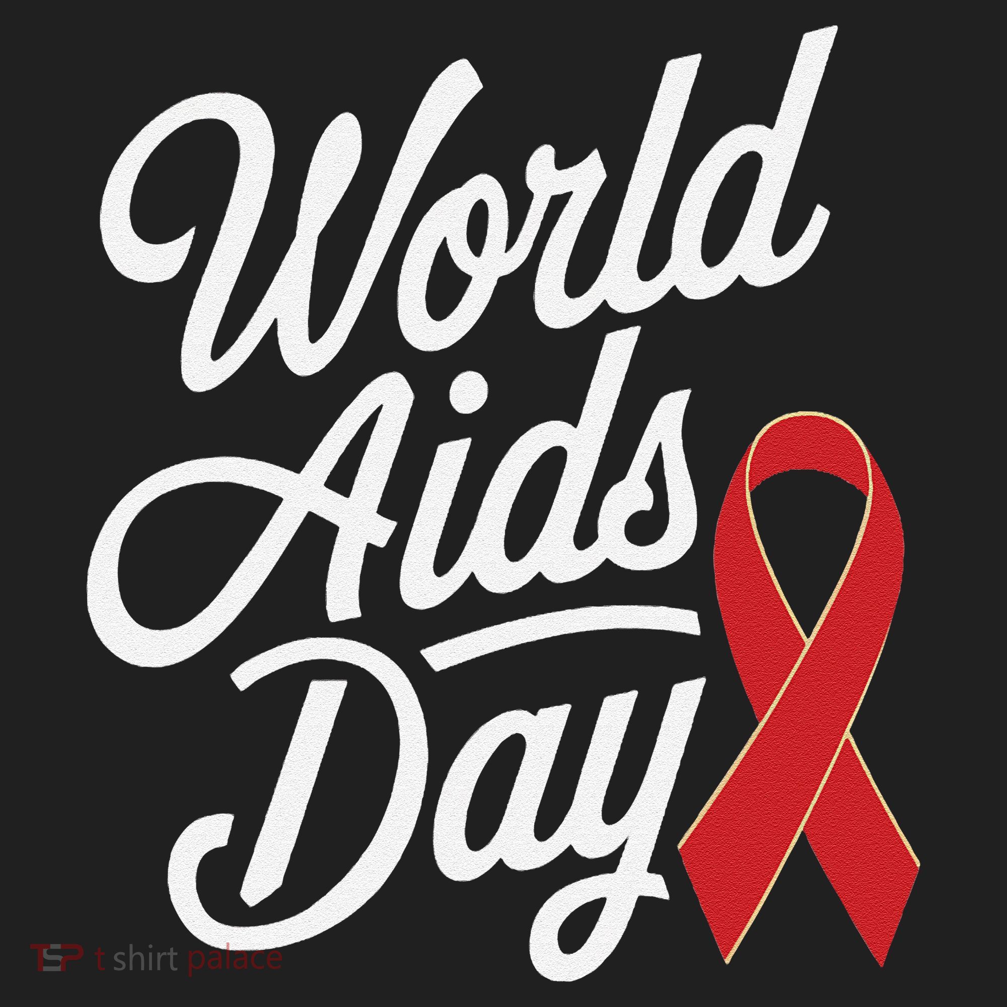 In December World Aids Day Red Ribbon Hivaids Awareness Hat