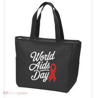 In December World Aids Day Red Ribbon Hivaids Awareness Tote Bag thumb 3