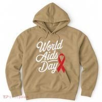 In December World Aids Day Red Ribbon Hivaids Awareness Hoodie thumb 0