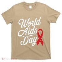 In December World Aids Day Red Ribbon Hivaids Awareness T-Shirt thumb 0