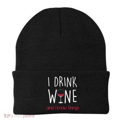 I Drink Wine And I Know Things Beanie