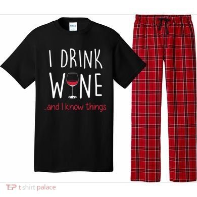 I Drink Wine And I Know Things Pajama Set