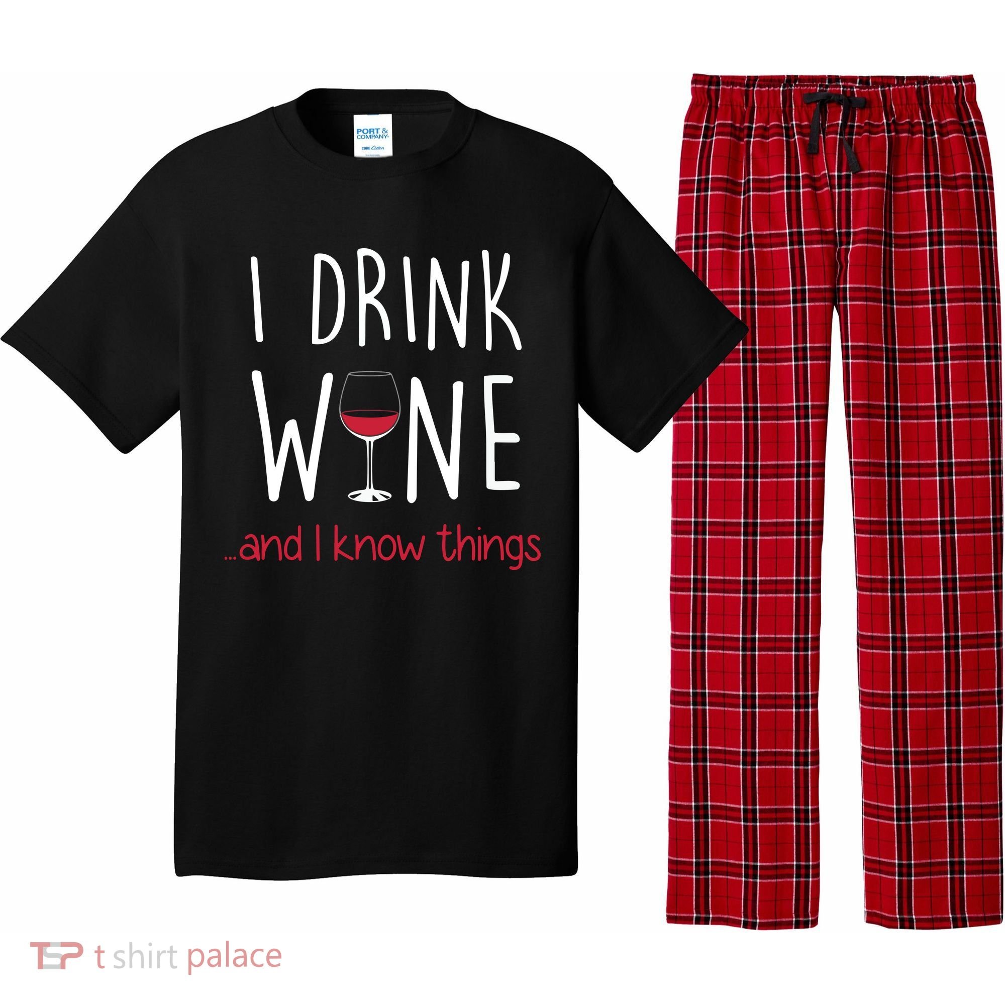 I Drink Wine And I Know Things Pajama Set