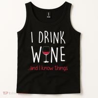 I Drink Wine And I Know Things Tank Top thumb 2