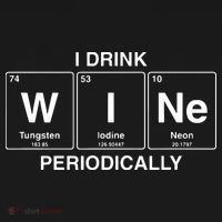I Drink Wine Periodically Funny Periodic Table Wine Drinker Coaster thumb 2