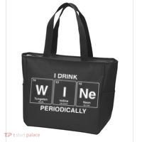 I Drink Wine Periodically Funny Periodic Table Wine Drinker Tote Bag thumb 3