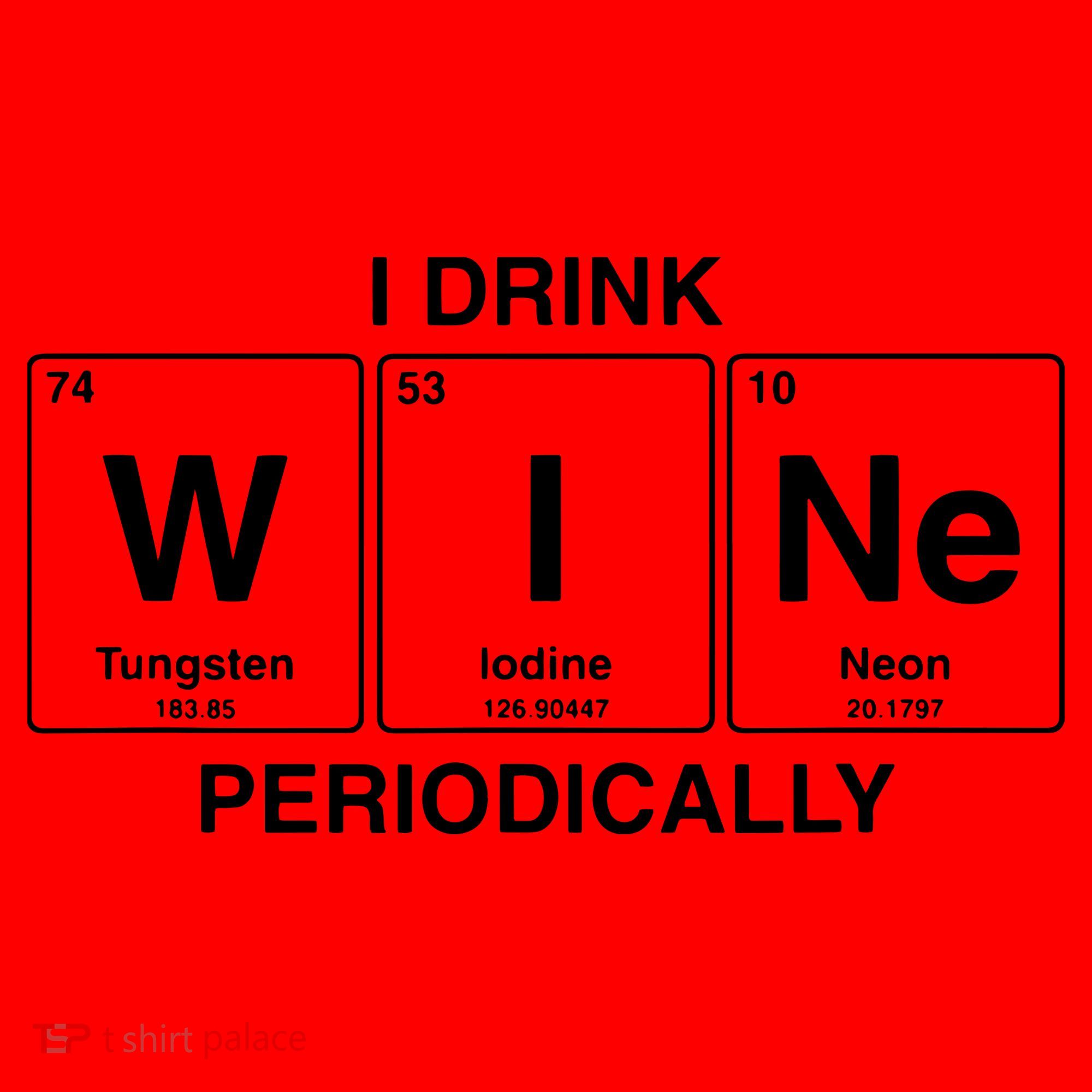 I Drink Wine Periodically Funny Periodic Table Wine Drinker Santa Hat