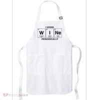I Drink Wine Periodically Funny Periodic Table Wine Drinker Apron thumb 0