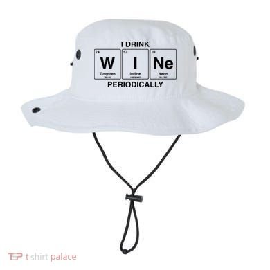 I Drink Wine Periodically Funny Periodic Table Wine Drinker Bucket Hat