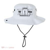 I Drink Wine Periodically Funny Periodic Table Wine Drinker Bucket Hat thumb 0