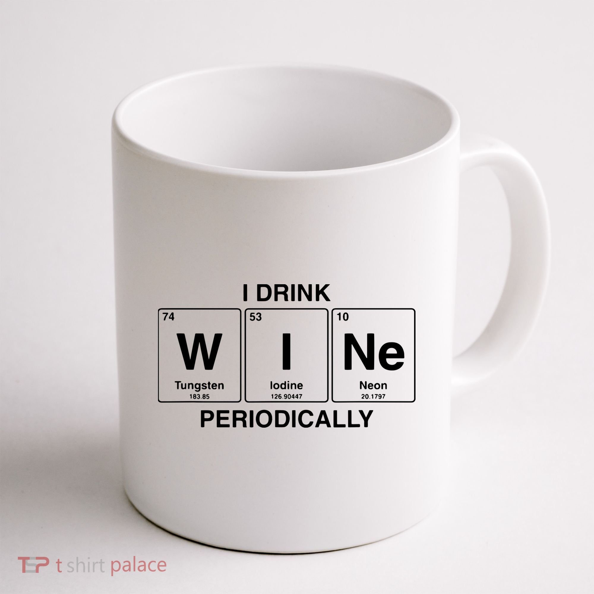 I Drink Wine Periodically Funny Periodic Table Wine Drinker Coffee Mug