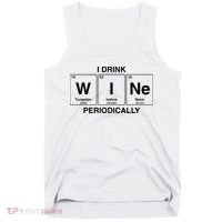 I Drink Wine Periodically Funny Periodic Table Wine Drinker Tank Top thumb 0