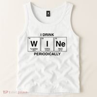 I Drink Wine Periodically Funny Periodic Table Wine Drinker Tank Top thumb 2