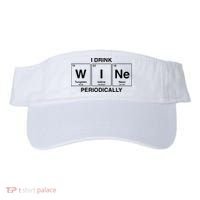 I Drink Wine Periodically Funny Periodic Table Wine Drinker Visor thumb 0