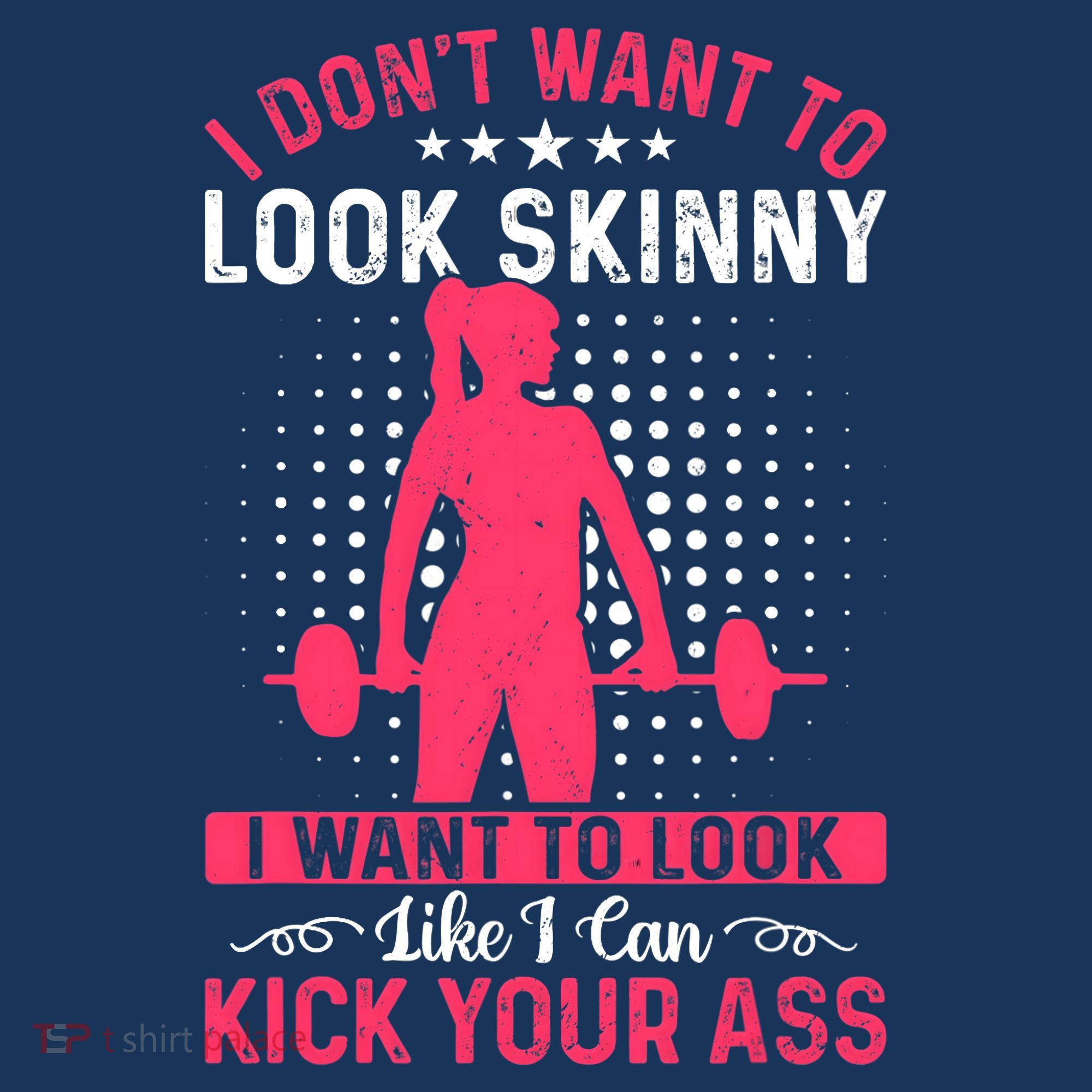 I Don't Want To Look Skinny Funny Workout Kick Your Gym Ass Women's Hoodie