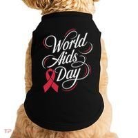 In December World Aids Day Hivaids Awareness Red Ribbon Doggie Tank thumb 0