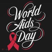 In December World Aids Day Hivaids Awareness Red Ribbon Coaster thumb 2