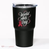 In December World Aids Day Hivaids Awareness Red Ribbon Tumbler thumb 0