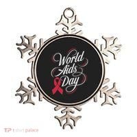 In December World Aids Day Hivaids Awareness Red Ribbon Ornament thumb 0