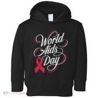 In December World Aids Day Hivaids Awareness Red Ribbon Toddler Hoodie thumb 0