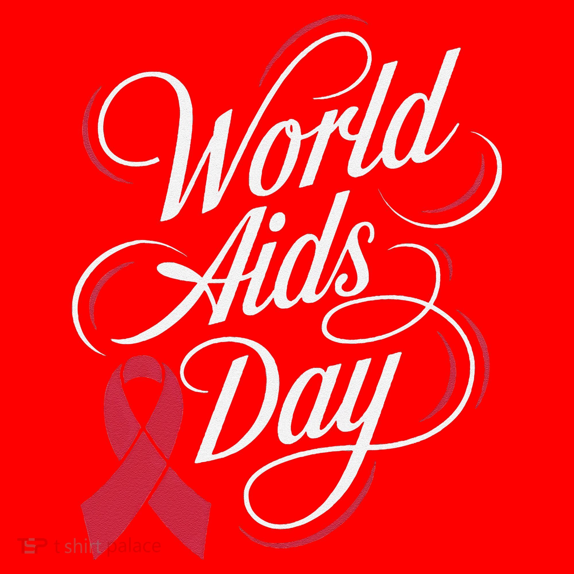 In December World Aids Day Hivaids Awareness Red Ribbon Santa Hat