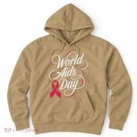 In December World Aids Day Hivaids Awareness Red Ribbon Hoodie thumb 0