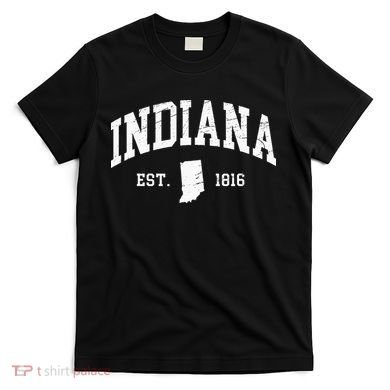 Indiana Est. 1816 Distressed Worn Design Classic T-Shirt