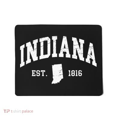 Indiana Est. 1816 Distressed Worn Design Classic Mousepad