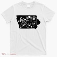 Iowa Est 1846 Iowa Map Iowa Lover Heaven Country T-Shirt thumb 0
