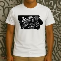 Iowa Est 1846 Iowa Map Iowa Lover Heaven Country T-Shirt thumb 3