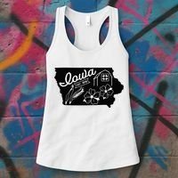 Iowa Est 1846 Iowa Map Iowa Lover Heaven Country Women's Tank Top thumb 3