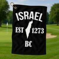 Israel Est 1273 Bc Golf Towel thumb 1