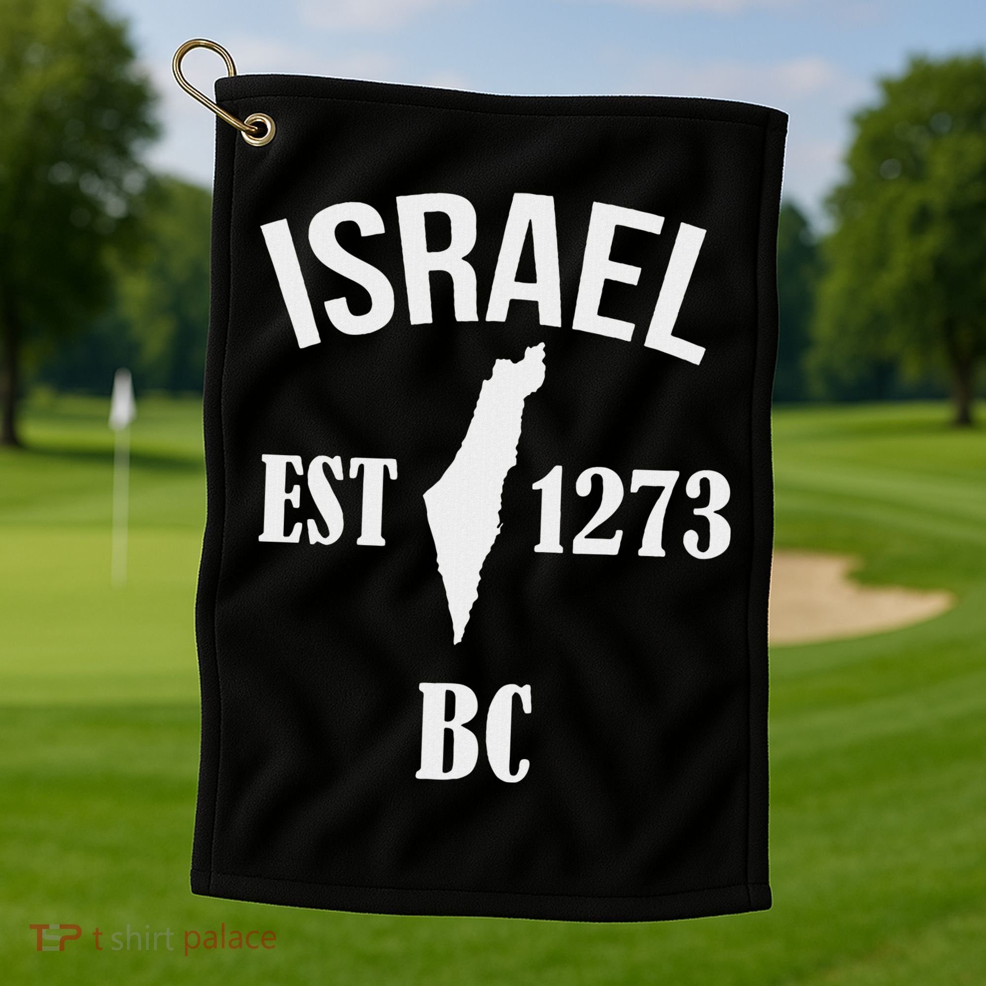 Israel Est 1273 Bc Golf Towel