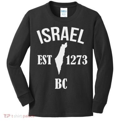 Israel Est 1273 Bc Kids Long Sleeve Shirt