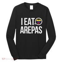 I Eat Arepas Venezuelan Traditional Food Long Sleeve Shirt thumb 0