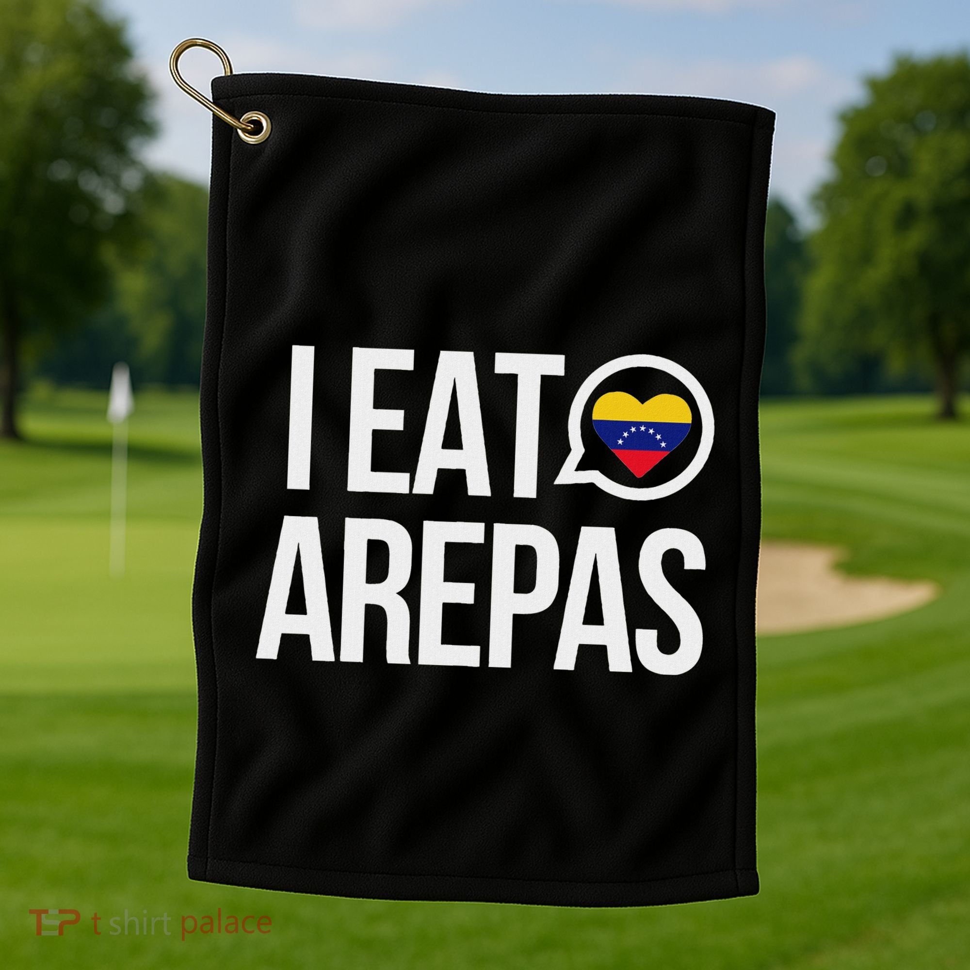 I Eat Arepas Venezuelan Traditional Food Golf Towel