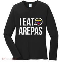 I Eat Arepas Venezuelan Traditional Food Women's Long Sleeve Shirt thumb 0