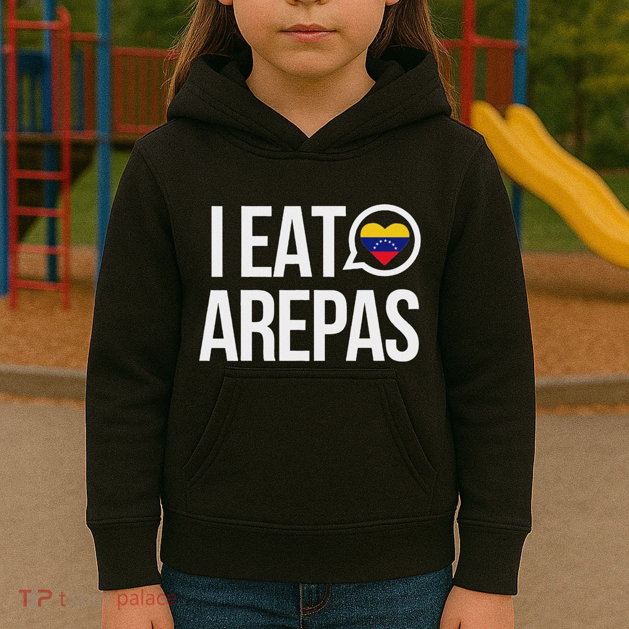 I Eat Arepas Venezuelan Traditional Food Kids Hoodie
