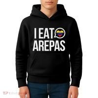 I Eat Arepas Venezuelan Traditional Food Kids Hoodie thumb 4