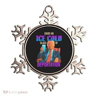 ICE Enjoy An Ice Cold Glass Of Deportation Ornament