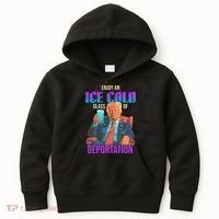 ICE Enjoy An Ice Cold Glass Of Deportation Kids Hoodie thumb 0