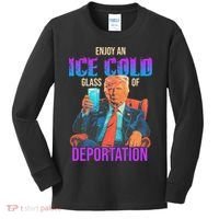 ICE Enjoy An Ice Cold Glass Of Deportation Kids Long Sleeve Shirt thumb 0