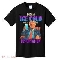 ICE Enjoy An Ice Cold Glass Of Deportation Kids T-Shirt thumb 0