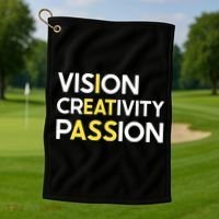 I Eat Ass Vision Creativity Passion Secret Message Gift Cool Gift Golf Towel thumb 1