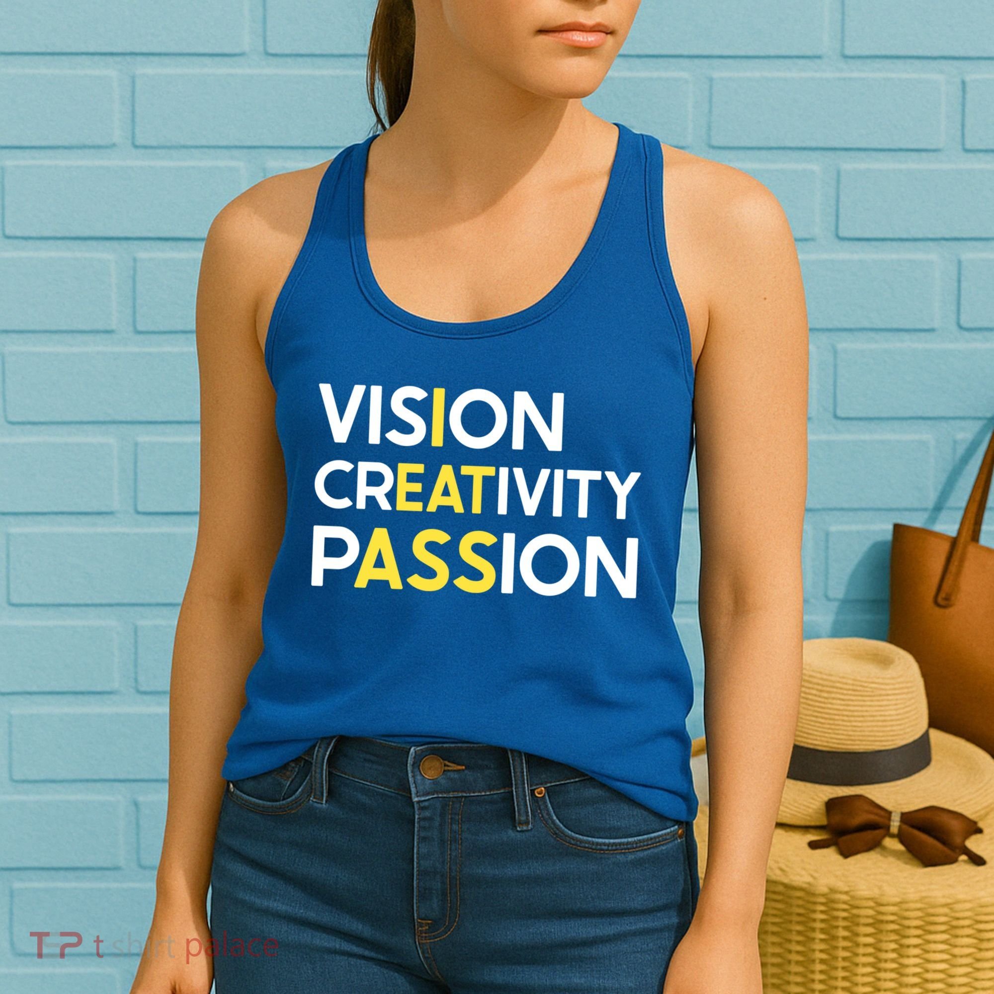 I Eat Ass Vision Creativity Passion Secret Message Gift Cool Gift Women's Tank Top